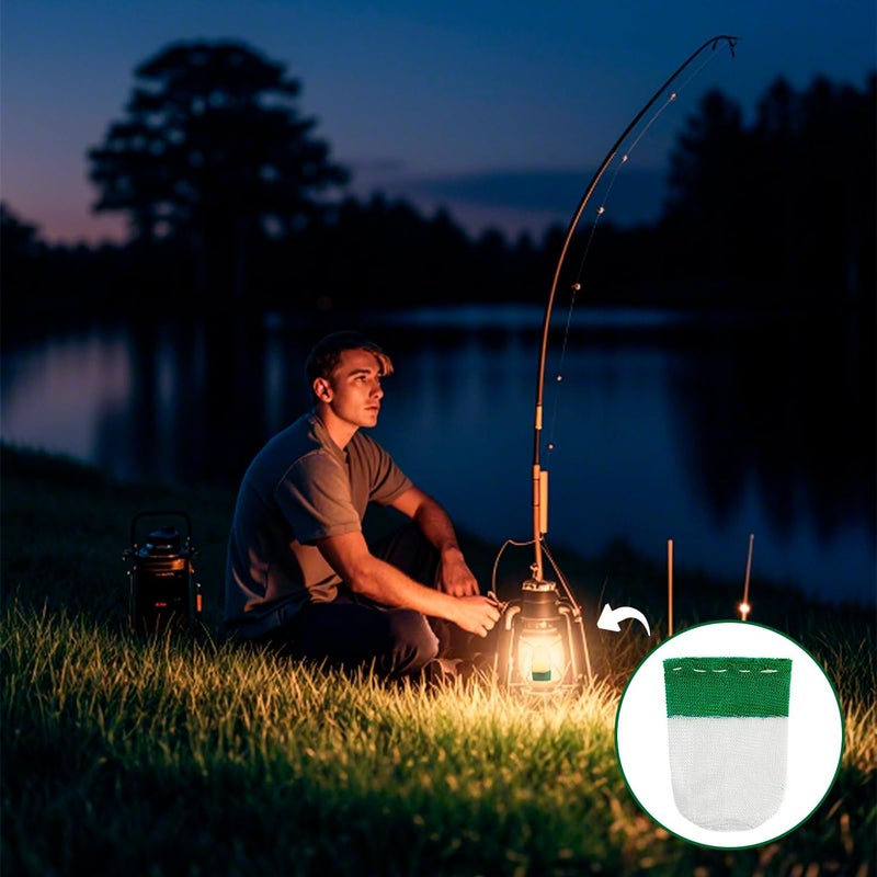 LSLYHTC 30Pcs Lantern Mantles, U Shape Mantles for Propane Lantern, Propane Lanterns Mantles for Outdoor Camping Lantern Natural, Gas Lantern Covers Mantles for Lantern - Image 5